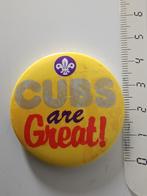 Vintage UK Scouting " Cubs are Great" - - Boy Scouts 1980s, Verzamelen, Scouting, Verzenden, Gebruikt, Embleem, Speld of Insigne