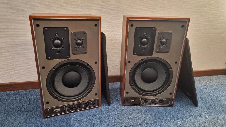 Jamo J-120 retro luidsprekers, Audio, Tv en Foto, Luidsprekerboxen, Gebruikt, Front, Rear of Stereo speakers, 60 tot 120 watt
