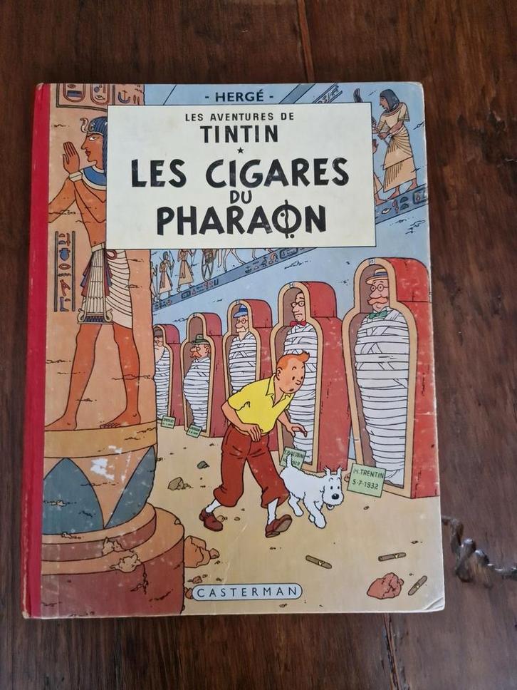 LES CIGARES DU PHARAON: TIN TIN: EO 1955, Boeken, Stripverhalen, Gelezen, Eén stripboek, Ophalen of Verzenden