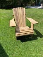 Adirondack "Bear Chair" tuinstoel in Iroko hout, Tuin en Terras, Nieuw, Ophalen of Verzenden, Hout