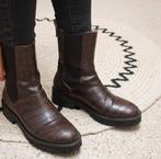 Chelsea boots Croco Choco - maat 35, Kleding | Dames, Ophalen, Bruin, Lage of Enkellaarzen, Zo goed als nieuw