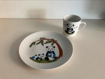 Ontbijtsetje Kahla (panda) beschikbaar voor biedingen