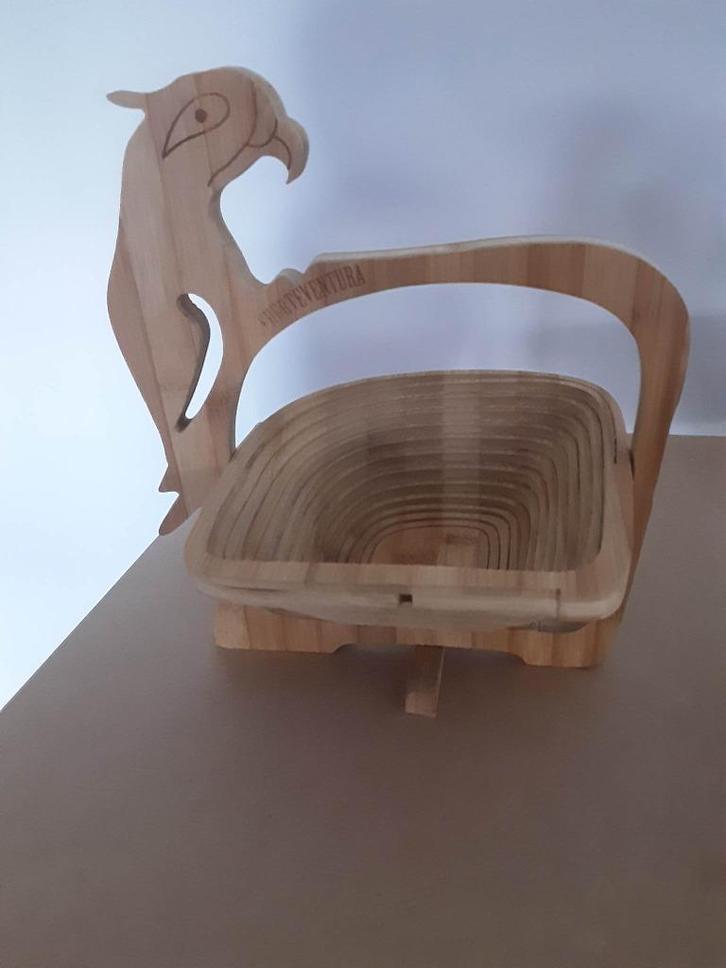 fruitmand hout, Huis en Inrichting, Woonaccessoires | Schalen en Manden, Nieuw, Hout, Ophalen of Verzenden