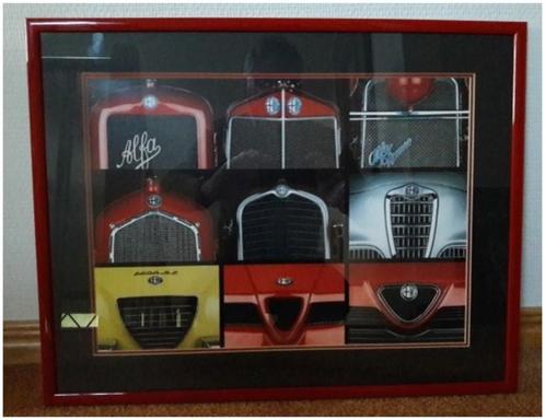 Reeks van 6 ALFA ROMEO kunstdrukken, Verzamelen, Automerken, Motoren en Formule 1, Zo goed als nieuw, Auto's, Ophalen