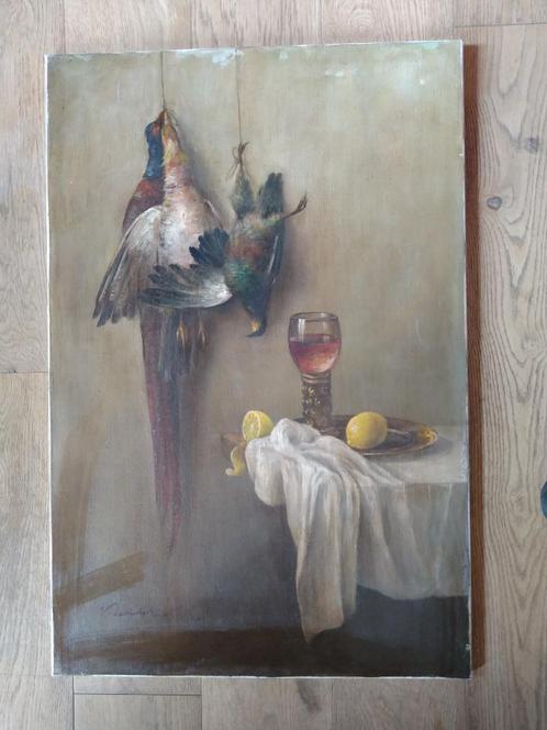 schilderij vasile leondar, Antiek en Kunst, Kunst | Schilderijen | Klassiek, Ophalen of Verzenden