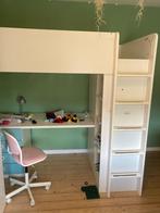 Hoogslaper met ingemaakte kast, bureau en ladenkast eronder, Kinderen en Baby's, Kinderkamer | Stapelbedden en Hoogslapers, Ophalen