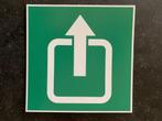 Nood- en Evacuatiebord pictogram Pijl Uitgang Exit, Receptie of Entree, Ophalen of Verzenden, Nieuw zonder verpakking, Inrichting
