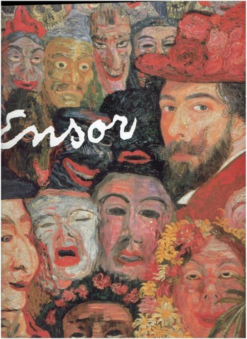Ensor, Musea voor schone  kunsten, Brussel, met 4 postzegels, Boeken, Kunst en Cultuur | Beeldend, Zo goed als nieuw, Schilder- en Tekenkunst
