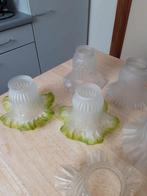 Zeven antieke lampekapjes., Antiek en Kunst, Ophalen of Verzenden