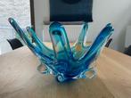 Grote glazen vintage 'Chambord' schaal, in zwaar Muranoglas, Antiek en Kunst, Ophalen of Verzenden