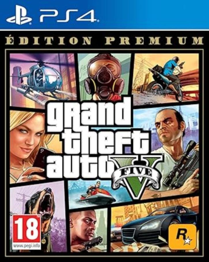 GTA V Premium Edition PS4 GRATIS LEVERING, Games en Spelcomputers, Games | Sony PlayStation 4, Nieuw, Overige genres, 3 spelers of meer