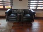 2 x Le Corbusier zetels (samen of apart), Huis en Inrichting, Fauteuils, Ophalen, Minder dan 75 cm, Zo goed als nieuw, 50 tot 75 cm