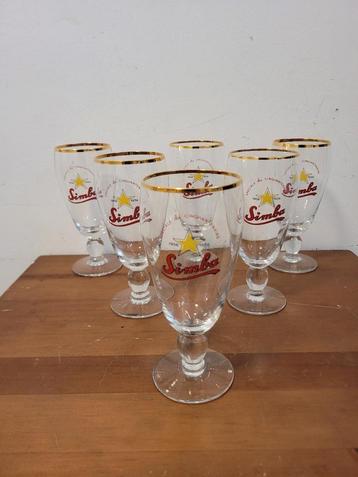 oud reclameglas Simba vijftigste verjaardag 1906-1956 beschikbaar voor biedingen