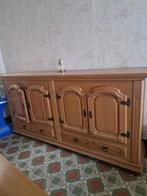 Complete massief eiken eetkamer set – landelijke stijl, Ophalen, Zo goed als nieuw