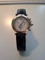 Horloge Cartier Pasha, Handtassen en Accessoires, Horloges | Heren, Leer, Staal, Polshorloge, Zo goed als nieuw