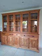 Prachtige teak vitrinekast, Huis en Inrichting, Kasten | Buffetkasten, Ophalen, Zo goed als nieuw