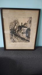 Brugse rijen Maurits Dousselaere, Antiek en Kunst, Kunst | Tekeningen en Fotografie, Ophalen of Verzenden