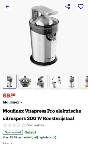 Moulinex Vitapress pro in zeer goede staat, Elektronische apparatuur, Juicers, Ophalen of Verzenden, Zo goed als nieuw