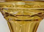 Zware amberkleurige ART DECO vaas uit de vintage jaren '20, Comme neuf, Jaune, Enlèvement, Moins de 50 cm