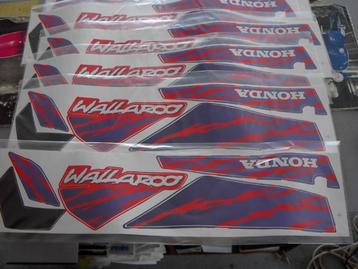 Honda wallaroo : jeu d'autocollants complet 19,95€, Enlèvement, Neuf, Cadre, Honda wallaroo