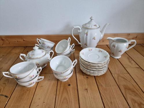 antiek porselein koffieservies, Antiek en Kunst, Antiek | Servies compleet, Ophalen of Verzenden