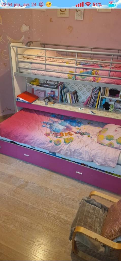 Bonny stapelbed  101,5 x 161x221,5 cm, Kinderen en Baby's, Kinderkamer | Stapelbedden en Hoogslapers, Zo goed als nieuw, Hoogslaper