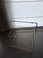 Gouden rek – 2 etages (403448 cm) – ideaal voor doopsuiker, Ophalen of Verzenden, Zo goed als nieuw