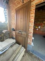 Antieke Eiken Deur, Doe-het-zelf en Bouw, Deuren en Vliegenramen, Ophalen, Gebruikt, 80 tot 100 cm, 215 cm of meer