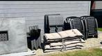 Tuinset 6 pers, Tuin en Terras, Ophalen, Overige materialen, 6 zitplaatsen, Zo goed als nieuw