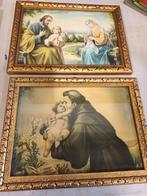 Kaders met religieuze prent. 2 stuks, Antiek en Kunst, Ophalen of Verzenden