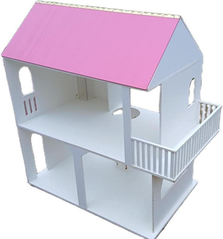 Maison de poupée grande taille avec meubles et poupées, Kinderen en Baby's, Speelgoed | Poppenhuizen, Gebruikt, Poppenhuis, Ophalen