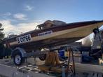 Retro speedboot met ribatrailer, 70 à 120 ch, 3 à 6 mètres, Enlèvement, Utilisé