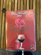 Delirium red reclame bord brouwerij Huyghe Belgium, Verzamelen, Ophalen of Verzenden, Nieuw, Reclamebord, Plaat of Schild, Overige merken