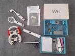 Nintendo Wii console set met extra's en originele doos, Ophalen of Verzenden, Gebruikt, Met 3 controllers of meer, Met stuurtje