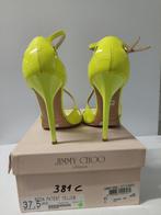 381C* Jimmy CHOO - fluogele volledig lederen sandalen (37,5), Pumps, Verzenden, Geel, Jimmy Choo