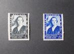 1937 Postfris 2 zegels Koningin Elisabeth, Postzegels en Munten, Postzegels | Europa | België, Koninklijk huis, Ophalen of Verzenden