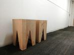 Massieve bijzettafels in hout, Maison & Meubles, Tables | Tables d'appoint, Modern en klassiek, Moins de 45 cm, 55 à 75 cm, Rectangulaire