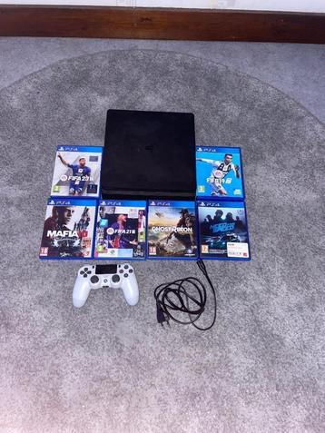 Lot ps4 + jeux et manette, 500 GB, Avec 1 manette, Reconditionné, Enlèvement