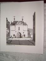 Tekening van Gevangenpoort in Lier Periode 1900 - 1944, Antiek en Kunst, Kunst | Etsen en Gravures, Ophalen of Verzenden