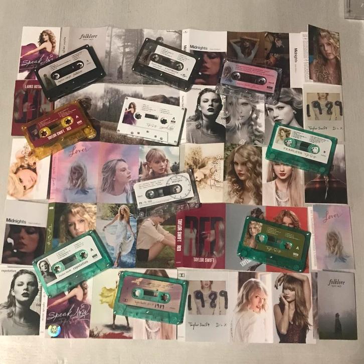 Taylor Swift collection 10x Tape/Cassettebandjes, Cd's en Dvd's, Cassettebandjes, Pop, Ophalen