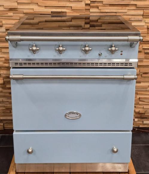 🔥Luxe Fornuis Lacanche 70 cm Delfts blauw & rvs INDUCTIE, Elektronische apparatuur, Fornuizen, Zo goed als nieuw, Vrijstaand