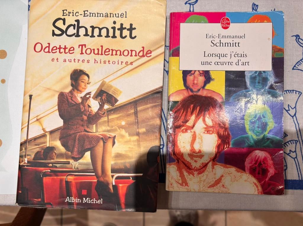 Lot de deux livres d'Éric Emmanuel Schmitt, Cd's en Dvd's, Vinyl | Kinderen en Jeugd, Zo goed als nieuw, Ophalen of Verzenden
