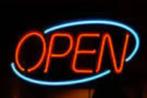 Open neon en veel andere decoratie neons cafe bar kroeg, Verzamelen, Ophalen of Verzenden, Nieuw, Lichtbak of (neon) lamp