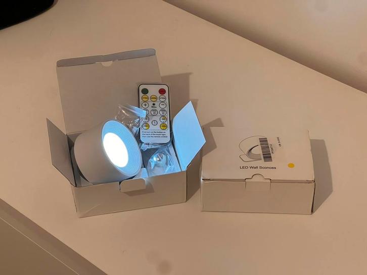 Ledlampjes met touch voor aan de muur (oplaadbaar), Huis en Inrichting, Lampen | Spots, Nieuw, Plafondspot of Wandspot, Kunststof
