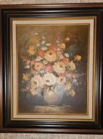 Schilderij bloemen in vaas, Antiek en Kunst, Ophalen