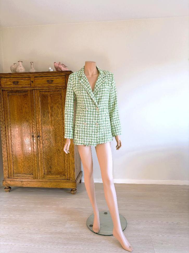 Chic Edel Rose Blazer – Maat S – Goudkleurige Knopen, Kleding | Dames, Truien en Vesten, Zo goed als nieuw, Maat 36 (S), Overige kleuren