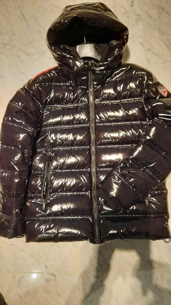 Rossignol zwart gelakt down jacket Heren M (48/50), Kleding | Heren, Jassen | Winter, Zo goed als nieuw, Maat 48/50 (M), Zwart
