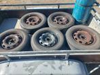 Stalen velgen + banden, Auto-onderdelen, Banden en Velgen, Ophalen, 15 inch, Banden en Velgen, 195 mm