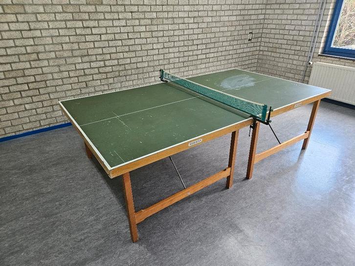 Heemskerk inklapbare ping pong / tafeltennistafel, Sport en Fitness, Tafeltennis, Gebruikt, Tafel Indoor, Inklapbaar, Wedstrijdformaat