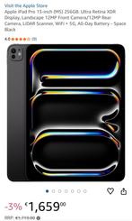 A3360,  iPad Pro 13” M5 , zwart, 256GB, Wifi+cellular, Informatique & Logiciels, Apple iPad Tablettes, Neuf, Amsterdam, 13 pouces ou plus